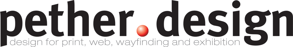 pether.design - design for print, web, wayfinding and exhibition